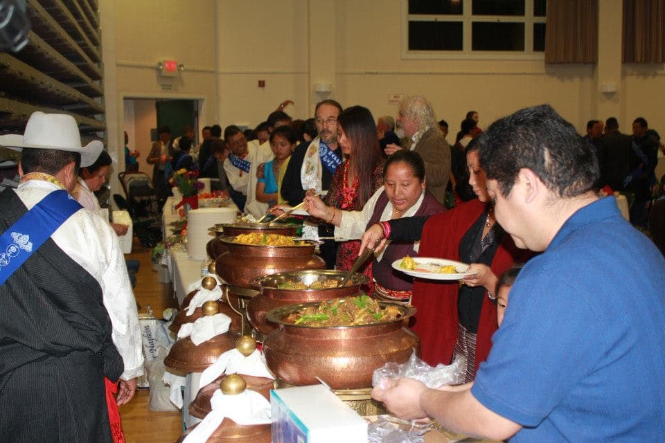 Serving Dinner during HSC Losar 2013