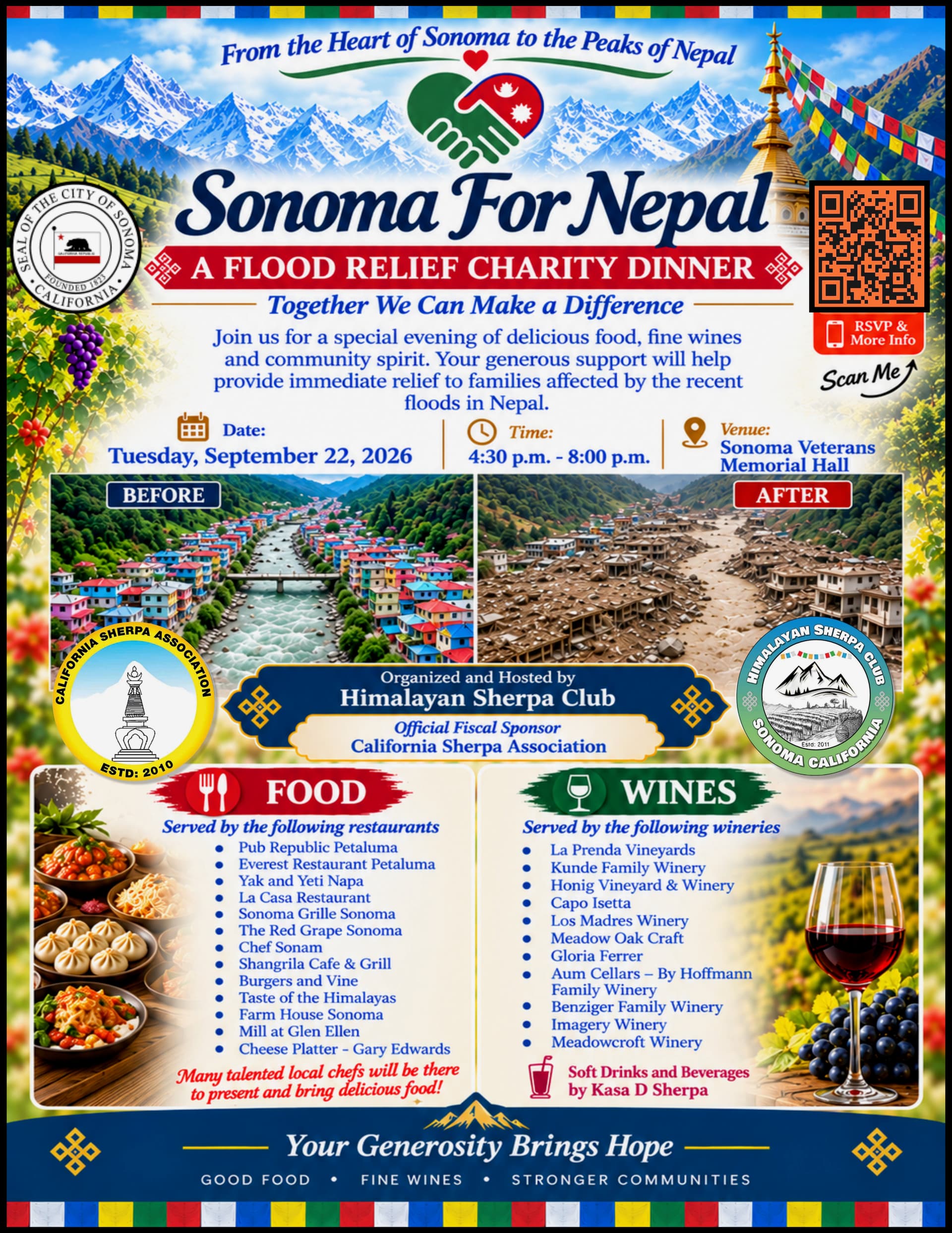 Nepal Flood Relief Charity Dinner